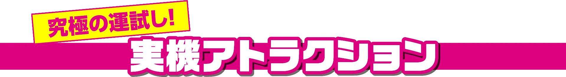 実機アトラクション