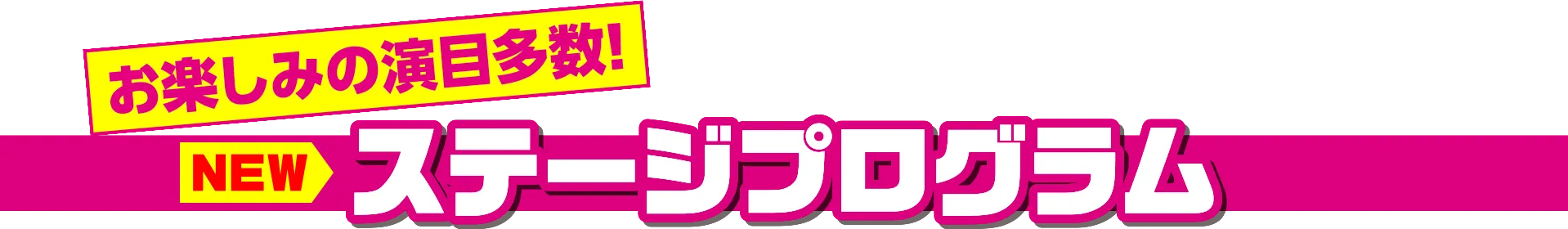 ステージプログラム