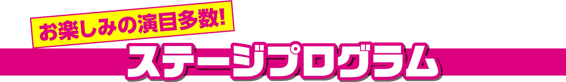 ステージプログラム